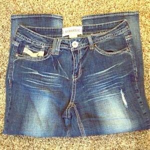 Distressed Hydraulic capris